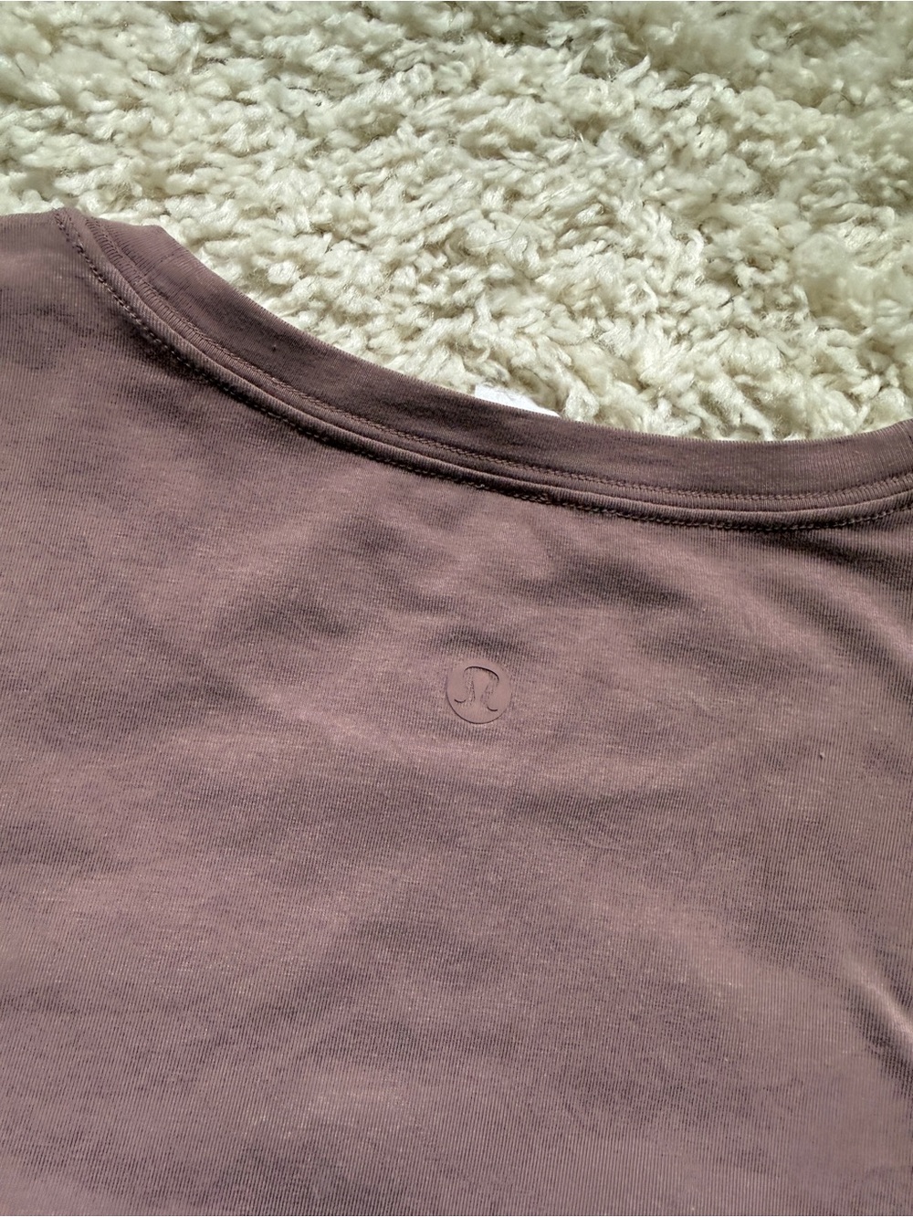 lululemon athletica Women’s Love Long Sleeve Tee in dusty dark pink. Sz 10. SOFT - Picture 6 of 6